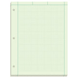 Ampad Engineer Pad, 5 Squares per Inch, 8.5 x 11, 200 Sheet Pad, Green (22144)