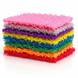 Korean Bubble Mesh Dish Scrubber, 8Pack NonScratch Kitchen Sponges, QuickDrying Mesh Cleaning Cloths for Daily Dishwashing