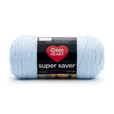 RED HEART Light Blue Super Saver Yarn, 1 Pack