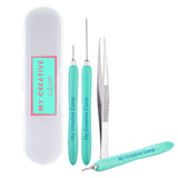 MY CREATIVE CAMP 5 Pack Paper Quilling Tools Set Quilling Supplies, Quilling Tool Kit Includes: 2 Quilling Slotted Tools, Need