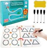 HIYON Reusable Magic Practice Copybook Kit for Kids, Writing Practice And Pen Control Workbook Set, Educational Learning Drawing