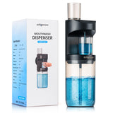 ZOFGENOW Automatic Mouthwash Dispenser for Bathroom Bathroom Accessories 19.4 Fl Oz Dispensers with Magnetic Cups Wall Mounted Dispenser Suitable for All Age Groups Black-New
