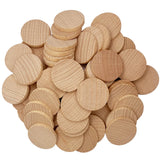 RMSPO 1.5inch Round Wood Coins,60 Pack Wood Circles Natural Wood Slices for Arts Supplies, Hand Crafts, DIY Projects