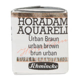 Schmincke - HORADAM AQUARELL, Super Granulation, 14 946 044 Urban Brown, 1/2 pans, very strong granulating colors, finest, super