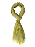 Gmh WomenS Art Silk Viscose Stoles Multiple Colours (Yellow)