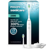 Philips Sonicare 3300 Rechargeable Electric Toothbrush, 2 Brush Head, White