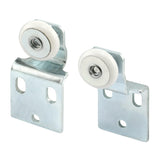 Prime-Line N 7533 Sliding Closet Door Roller Kit, 3/4 In. Wheel Diameter, Convex (Round) Edge Plastic, Stamped Steel Constructio