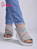 Shoetopia Women'S Sandal-5 Kids Uk (Milton-Grey)-Eu38,Grey,5,B0D2TVM4Q1