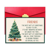 Pstyteos Funny Christmas Card for Friends, the Best Gift at Christmas and all Year Through Is Having Friends as Special as You,