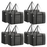 Kuber Industries Pack Of 8 Storage Bag | Clothes Storage Bag | Rexine Underbed Storage Bag | Wardrobe Organizer For BlanketComf