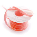 3/8 Velvet Ribbon - Narrow Single-Sided Craft Trim for Hair Bows, Sewing & Gift Wrapping - (Light Coral, 25 Yards)