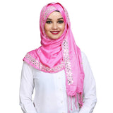 Momin Libas New Viscose Scarf Ladies, Pink Colour Choices, Large Oversized Regular Hijab