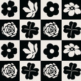 Dimoon 17.3''x78.7'' Peel and Stick Wallpaper Black White Floral Contact Paper Geometric Retro Vintage Thickening Embossed Cream
