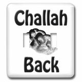 3dRose LLC lsp_128174_2 Challah Back Jewish Bread Challah Bread Double Toggle Switch