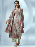 Libas Women'S Linen Kurta Sets (48865_Grey_M)