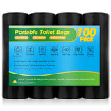 100 Portable Toilet Bags - Camping Toilet Bags, Biodegradable Porta Potty Bag for Portable Toilet, 8 Gallon Toilet Waste Bags fo