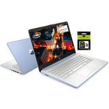 HP 14 Student-Laptop, Intel Processor N150(Up to 3.6GHz) 16GB RAM 256GB Storage(128GB UFC + 128GB Ghost Manta SD Card) Computer