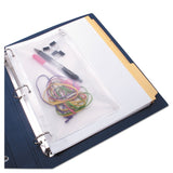 Anglers ANG51 ZipAll Ring Binder Pocket, 6 x 9 1/2, Clear