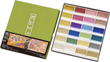 Zig Kuretake Gansai Tambi Watercolor Paint Set 24 Colors Set Metallic Colors, Glitter Shine,ProfessionalQuality For Artists A