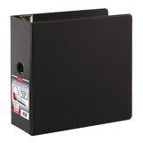 Cardinal 3 Ring Binder, 5 Inch Premier Easy Open Binder, ONETOUCH Locking SlantD Rings, 1,050Sheet Capacity, 4 Pockets, PVCF