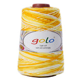 golo Cotton Cone Yarn for Weaving 6/4 Chunky Yarn for Hand Knitting Yellow Corn