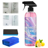 jioijioi Bathroom Descaler Foam Cleaner,Powerful Pink Bathroom Cleaner Spray,Bathroom Descaler Cleaner,Stubborn Stains Cleaner,A