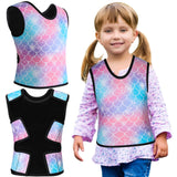 Janmercy Compression Vest for Kids Boys Soft Breathable Compression Vest Girls Cute Comfort for Back to School Children(Mermaid,