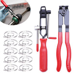 22Pcs CV Boot Clamp Pliers Set Cv Axle Removal Tool Cv Joint Ear Clamp Banding Tool Automotive Hose Axle Plier (2Pcs Clamp Plier