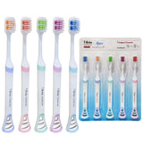 Funblast Tooth Brush Set Pack Of 5 Pcs Toothbrush With Tongue Cleaner, Wide Brush Head Soft Bristles For Sensitive Teeth, Toot
