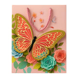 3D Butterfly Gift Bag with Rope Handle | Paper Carry Bag for Birthday, Wedding, Anniversary & Party Gifts (multi colour, small s