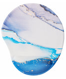 Mr. Pen- Ergonomic Mouse Pad with Wrist Rest, Glacial Blue Marble Design, Breathable Fabric with Memory Foam Cushion, Non-Slip R