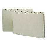 Smead 52376 Recycled Top Tab File Guides, Alpha, 1/5 Tab, Pressboard, Legal, 25/set