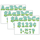 Teacher Created Resources Lemon Zest Bold Block 4 Letters Combo Pack, 230 Per Pack, 3 Packs