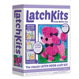 Latchkits - 3D Poodle - Classic Latch Hook Craft Activity Kit - Make a Colorful Mini Rug - For Ages 6+