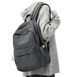 Simple School Backpack For Women Men Aesthetic Medium Backpack Lightweight Casual Daypack College Backpacks Cute Bookbag for Tee