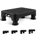 CHIKILLA Adjustable Step Stool for High Beds Cars, 650lb Heavy Duty Bed Step for Elderly, Non-Slip Mobility Platform for Bathtub