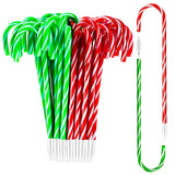 Outus 60 Pieces Christmas Candy Cane Pen Stripes Ballpoint Pens for Christmas Party Present Stationery Supplies, Black and Blue