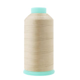 Mandala Crafts Size 46 210D T45 Bonded Nylon Thread - Cream 2843 YDs Tex 45 Heavy Duty Sewing Threads for Leather, Jeans, Weavin
