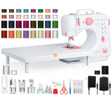 Portable Sewing Machine for Beginners - Clearance! 12 Built-in Stitch Options, Adjustable 2-Speed Foot Pedal, LED Sewing Light,