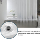 AooHome Frosted Shower Curtain Liner 8G Eva Extra Long Shower Curtain 72x78 Inch with Heavy Duty 5 Bottom Magnets, Thick Shower