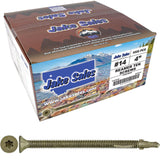 Jake Sales #14x4 Reamer Tek Torx/Star Head Self-Drilling Wood to Metal Screws - for Flatbeds, Trailers, or Where Fastening Wood