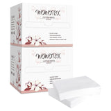 WOWOTEX 100% Cotton Disposable Face Towel 100 Count 10x12 Inch | Biodegradable Thick Soft One Time Use Dry Wipes for Sensitive S
