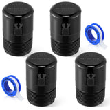 Enhon 1-1/2 Inch NPT ABS In Line Vent, Diaphragm RV Air Admittance Valve for Under Sink Vent with PTFE Thread Seal Tape, Easy to