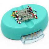 Magnetic Pin Holder with 100 Pcs Ball Head Straight Pins, Magnetic Pin Cushions for Sewing, Sewing Supplies, Needle Magnetic Qui