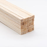 Barsha Space Premium 1/4 x 12 Balsa Wood Sticks 50pcs - Square Unfinished Lightweight for Architectural Models, DIY Crafts