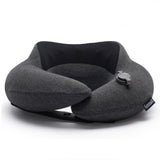 Keemall Inflatable Neck Pillow, Premium Travel Neck Pillow for Airplane Headrest Sleep - 3rd Generation, Double Comfort Plane Pi