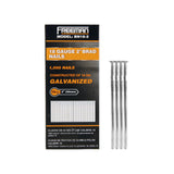 Freeman 18-Gauge 2 Glue Collated Galvanized Brad Nails - 1,000 Count - For Trim, Moulding, and Baseboards - Compatible with 18 G