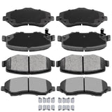 AUTOMUTO D1273 & D1274 8pcs Front Rear Ceramic Pads Brake fit For 2007-2011 For Dodge Nitro, 2008-2012 For Jeep Liberty, 2007-20