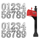 20 Pcs 3D Mail Box Numbers for Outside, 2 Inch 0-9 Mailbox Stickers, Address Numbers for House, Reflective Numbers for Mailbox w