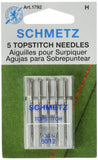 EuroNotions Topstitch Machine NeedleSize 12/80 5/Pkg